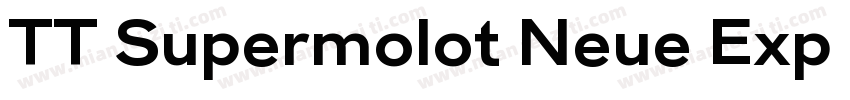TT Supermolot Neue Exp DemiBold字体转换